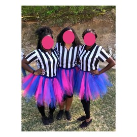 Dressever Women's Tulle Skirt 50s Rockabilly Petticoat Retro Tutu Ballet Cosplay Prom Evening Dresses Occasion, Blue Fuchsia