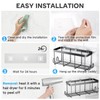 FEPTUASE Shower Caddy Adhesive Replacement, Transparent Strong Adhesive Hooks, No