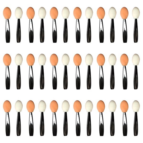 100 Pcs Sponge Eyeshadow Applicators Short Eye Shadow Brushes Professional