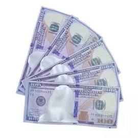 3.5g Smell Proof 50ct Mylar Bag Special currency Cartoon Pattern, Resealable Candy Bags, Gummies Bags, Storage Baggies, Party Gift Bags - Choose Design: 10 Dollar