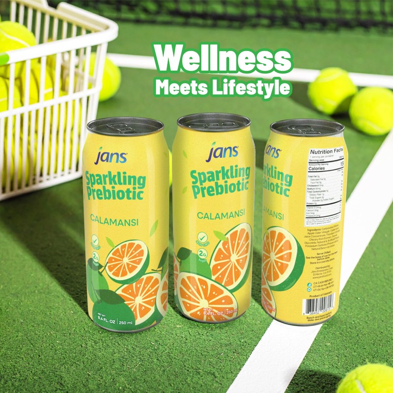 Jans Sparkling Prebiotic Soda Beverage — Calamansi 8.4 Fl Oz