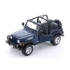 Showcasts JEEP WRANGLER RUBICON CONVERTIBLE BLUE SUV 1/27 DIECAST CAR