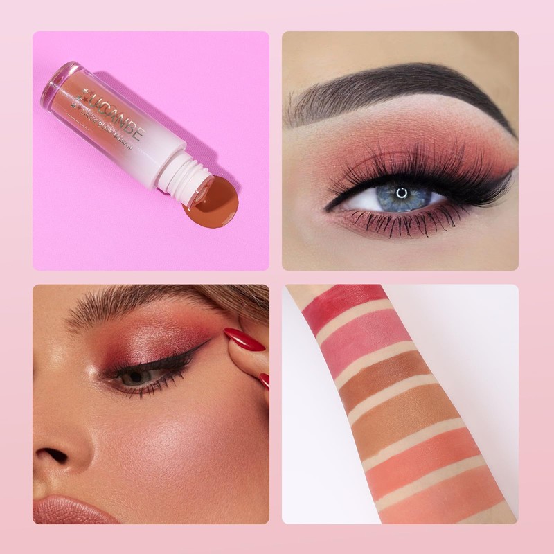 UCANBE 3 PCS Liquid Blush Makeup Set, Blendable Soft Cream
