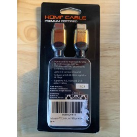 Blackweb Premium Certified 4K ULTRA HD HDMI 4' Foot Cable HDR 18 Gbps Free Ship