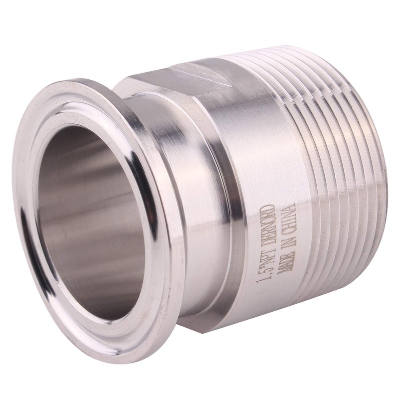 DERNORD 1.5''Tri clamp Adapter to 1.5 inch MNPT Thread Ferrule