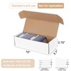 suituts 6 Pack Trading Card Storage Box White Cardboard Storage