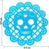 Genérico Portavasos Mexicanos Set de 6, Estilo Papel Picado, Diseño
