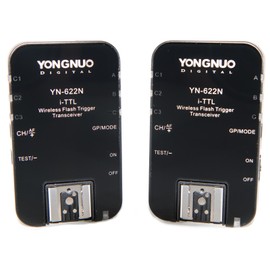 Yongnuo YN-622N-USA i-TTL 2.4-GHz Wireless Flash Trigger Transceiver Pair for Nikon DSLRs (Black)