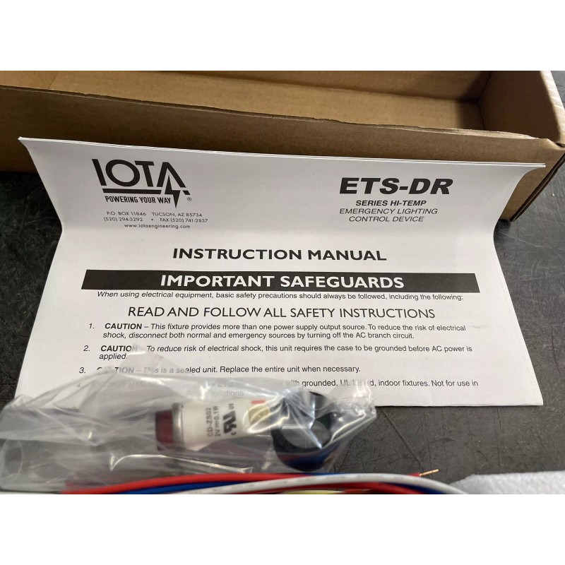 IOTA ETS-DR Hi Temp Series Emergency Lighting Ballast Control Device