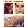 Matte Liquid Eyeliner Pen, Waterproof, Colourful Eyeliner Pen Lasts 24