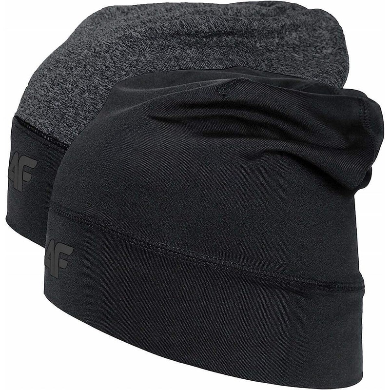 4F Unisex Beret Hat, Deep Black