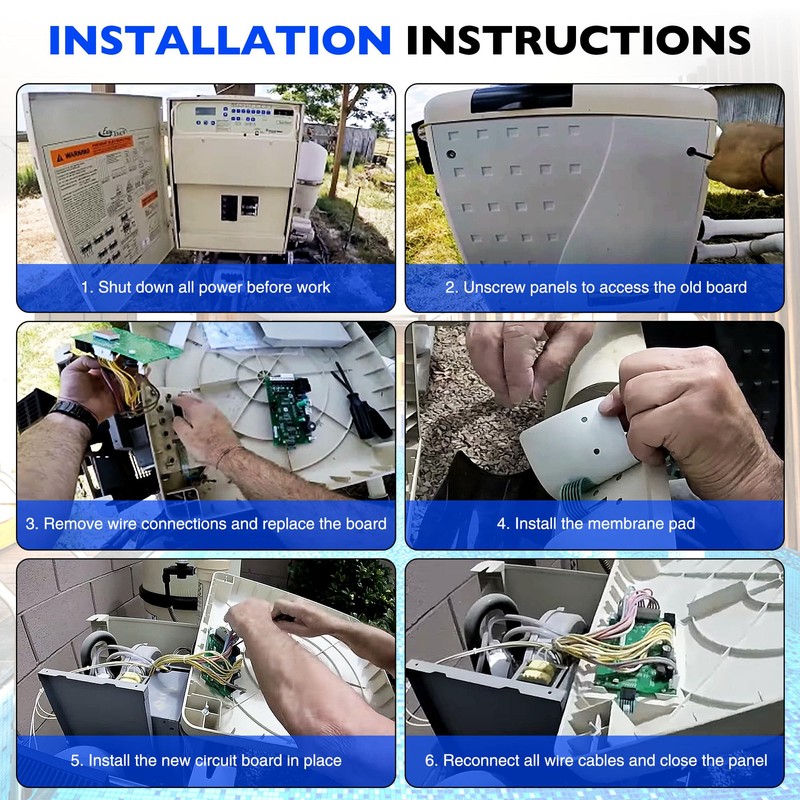 42002-0007S Control Board Kit Compatible with Pentair MasterTemp 400/300/250/200 &