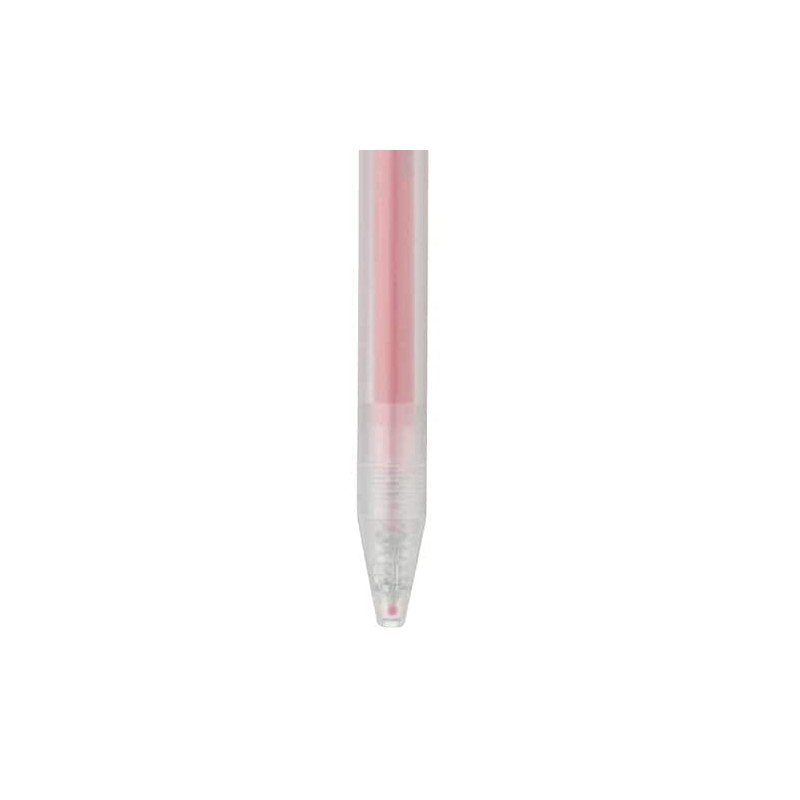 Mu-in Ryohin Smooth Writing Gel Ink Ballpoint Pen, Red, 0.5mm
