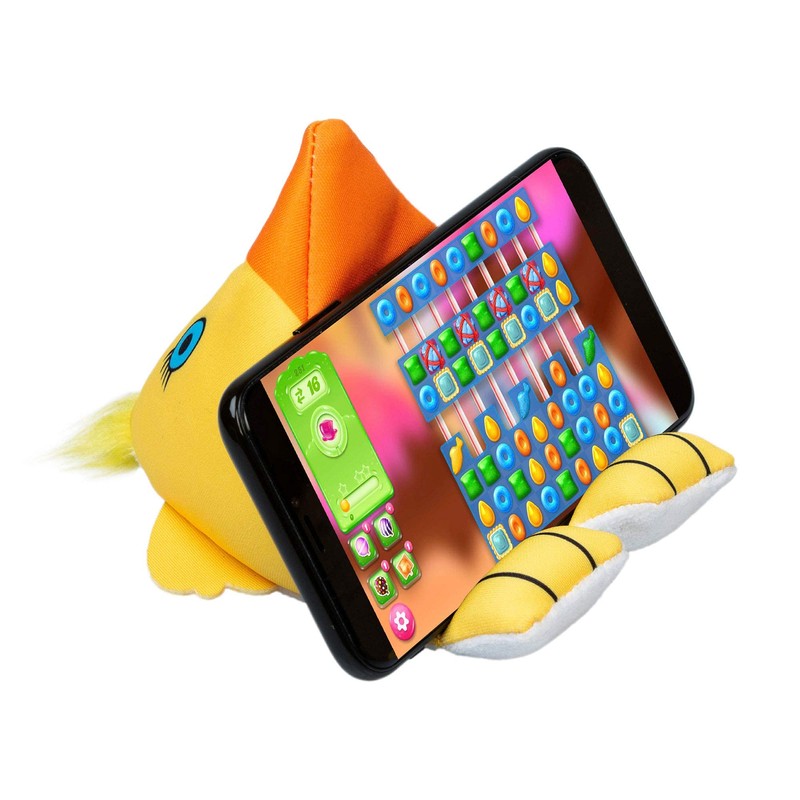 Plusheez Handyhalter 2-in-1-Telefonständer mit Mikrofasertuch Bildschirmreiniger Universeller Telefonständer für Kinder,