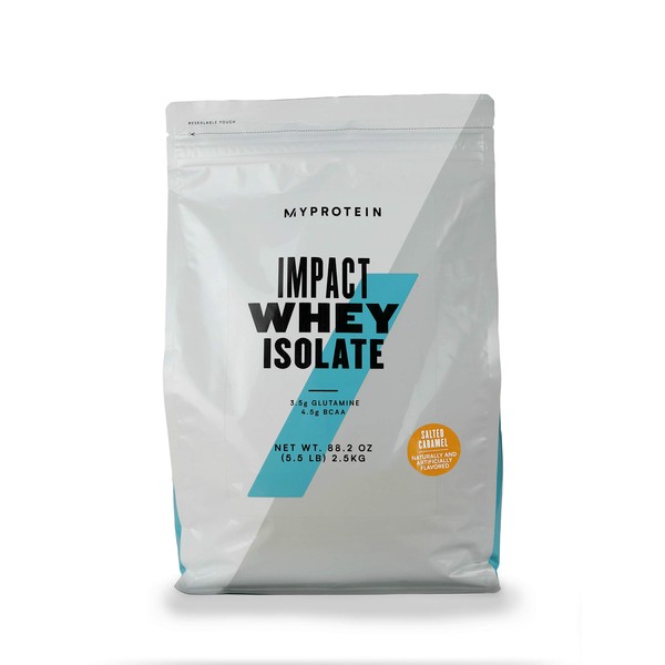 Myprotein Impact Whey Isolate Protein Powder (Caramel, 5.5 Pound (Pack of 1))