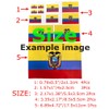 EUIOSFDC Decal in Multiple Sizes Korea Flag Sticker 3 Sheets