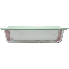 Pyrex CORINGWARE-PYREX DEEP 9"X13"BKR W/LID, Plain