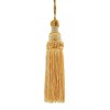 DecoPro Light Gold Ivory 5.5" Decorative Key Tassel Radiant Sunrise