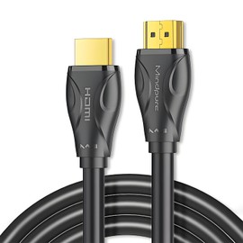 Mindpure HDMI Cable, 2.0 Standard, 13 Different Lengths, 4K/60Hz Resolution, 18Gbps Bandwidth, Stable Transmission, HDR, 3D Visual Effect, 32 Audio Channels, 1536KHz, Audio Sampling Rate, Multilayer