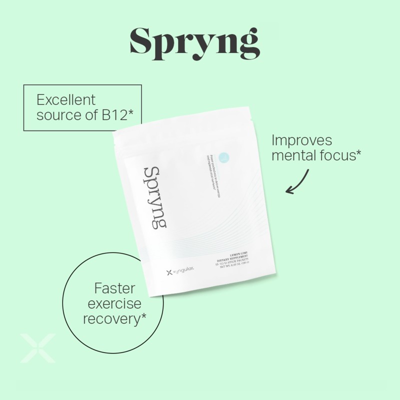 Xyngular Spryng Lemon Lime | 15 Packets | Energy &