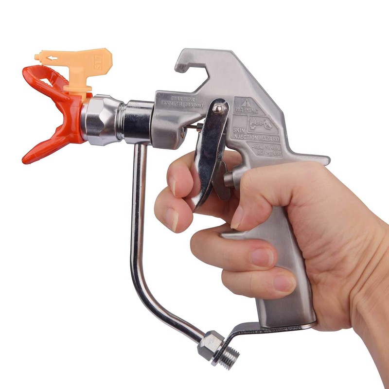 GDHXW 243283 Airless Spray Gun 5000 PSI Silver Airless Paint
