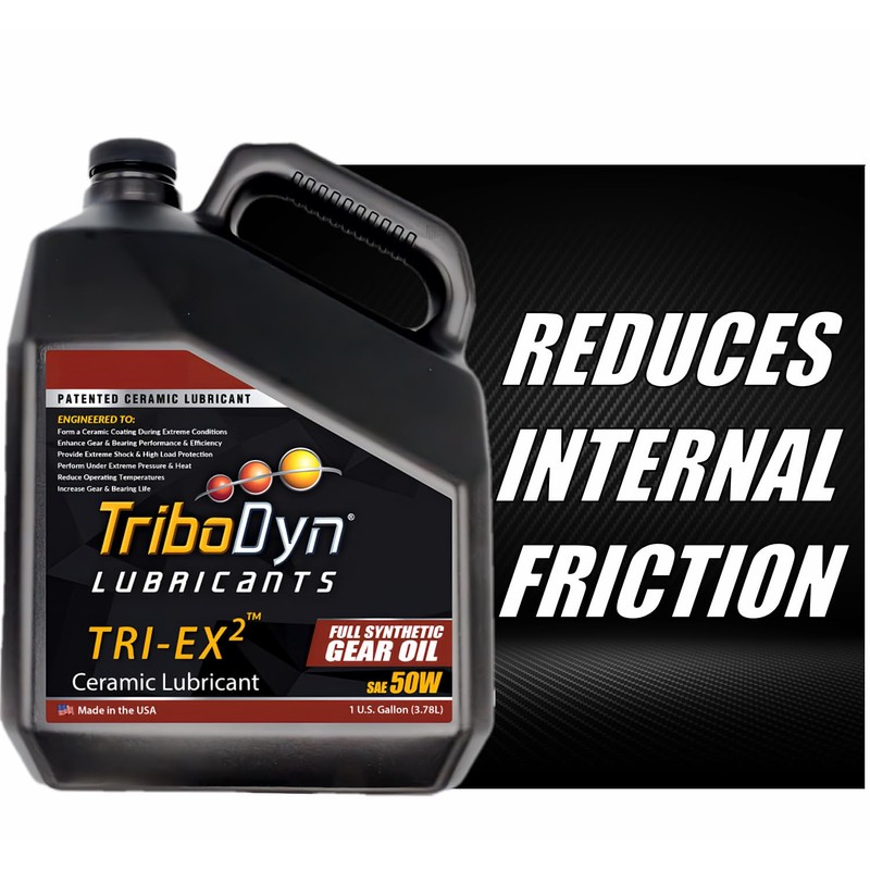 TriboDyn TRI-EX2 Full Synthetic 50W Gear Oil with Ceramic Coating