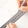Glamified, Stainless Steel Ruler 15cm+20cm+30cm Office Ruler 3 Pieces Set