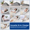 GUWELL Wedge Pillow for Headboard, Adjustable Bed Wedge Pillow Set