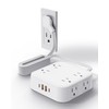 Glückluz Regleta Multicontacto, Conector Multiple con 5 M Plana Electrica