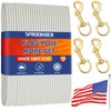 100Ft Flagpole Rope Kit, 5/16" Nylon Halyard with 4 Zinc