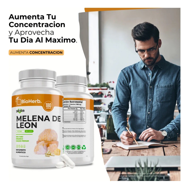 Melena De Leon 100% Pura - Mente Y Enfoque -