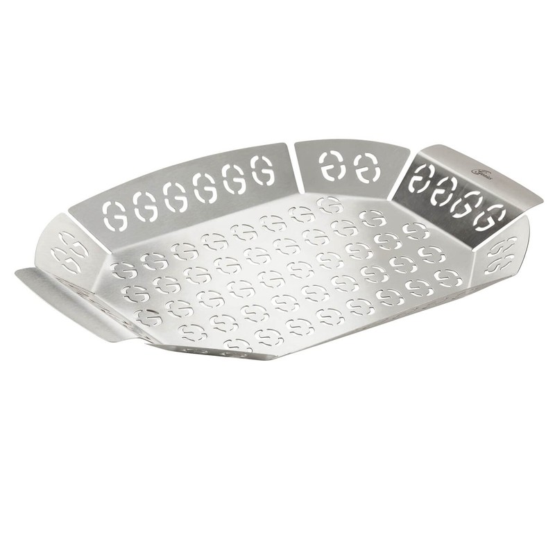 Genius A17047 BBQ Grill Basket XL, Stainless Steel