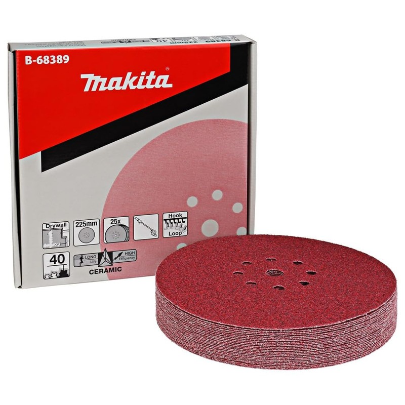 Makita B-68389 Sandpaper, Red