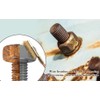 Axinost Wire Brush Set, Straight Brush, Brush with Wooden Handle,