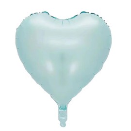 Baby Blue Heart Balloons,12Pcs Blue Heart Shape Foil Balloons,18 Inch Pastel Blue Heart Helium Balloons for Birthday Gender Reveal Valentines Engagement Wedding Anniversary Decorations
