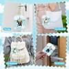 NEWEST Plush Kpop Photocard Holder with Keychain, Blue Sky White