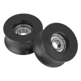Hilitand U Groove Bearings 4 U Groove Pulley 0840UU U Groove Plastic U Groove Pulley Roller Pulley Wheel Guide Wheel 8x40x20.7mm