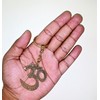 HANDTECHINDIA OM Key Ring Brass Keychain Spiritual Gift Aum Keychain