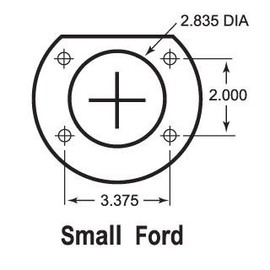 Small Bearing Axle Retainer Plates for Ford 8" and 9" - 1 PAIR
