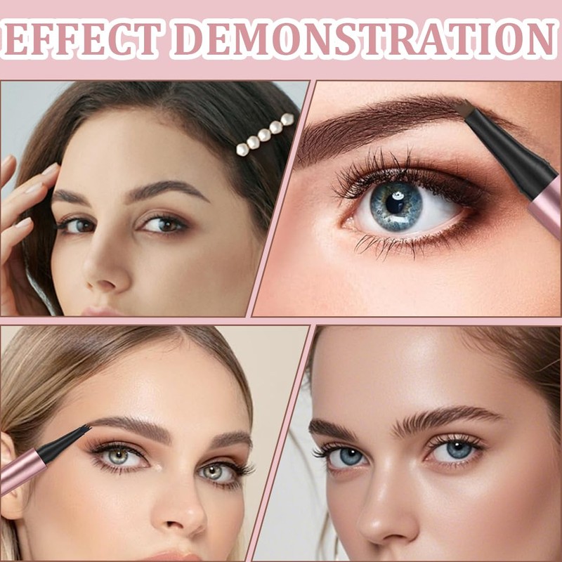 2025 Magic Eyebrow Pencil, Waterproof 3D Eyebrow Pencil, Long-Lasting Magic