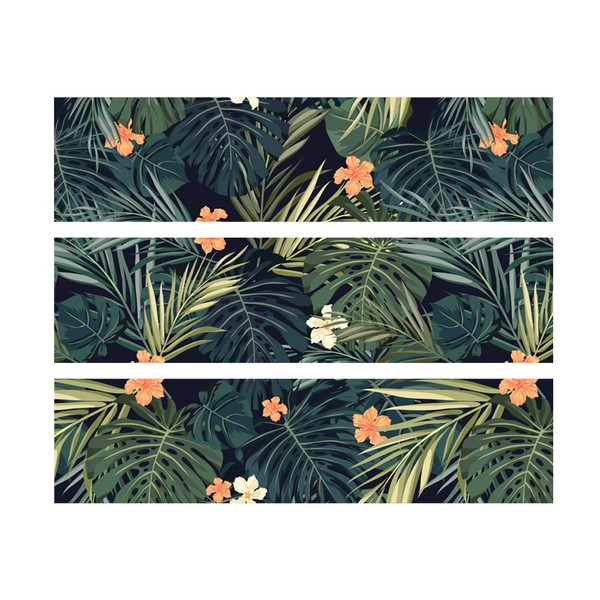 Alwayspon Tropical Decals for MALM Dresser, Removable Drawer Front Stickers,