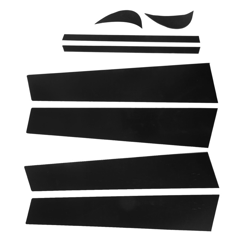 8pcs Pillar Post Trim Kit 4D Style Gloss Black Side