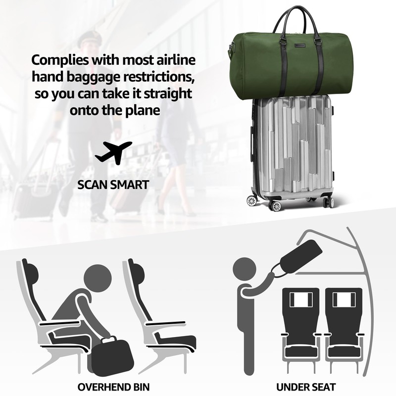 UNIQUEBELLA Carry-on Garment Bag Large Duffel Bag Suit Travel Bag