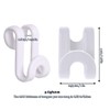 MIXNEX 6 Pack White Clothes Hanger Connector Hooks, Skirt Hangers,