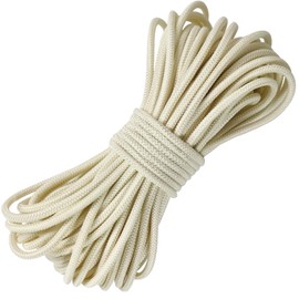 1/8 inch Non-Slip Elastic Band -3mm 15 Yards Soft Elastic Cord Stretch String Braided Thread for Sports Gear, DIY Crafts, Hair Bands, Apparel Making & Camping Tie Down (Ivory)