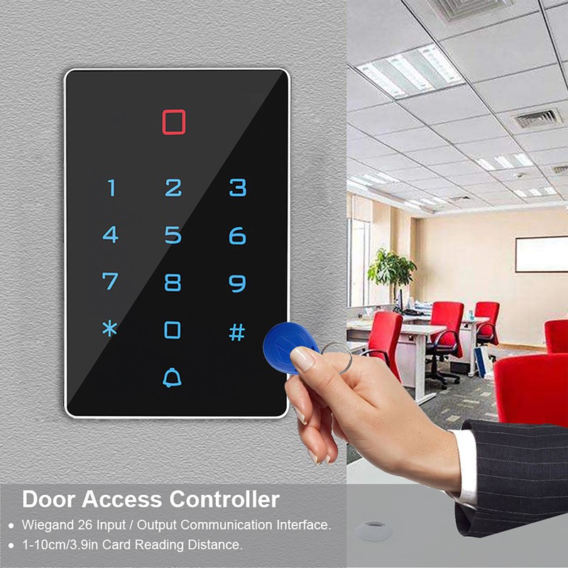 T12 Touch Keyboard Access Control Machine with Waterproof Cover and