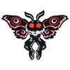 Winks For Days Mothman Cryptid Creature Iron-On Patch