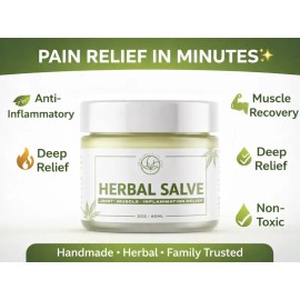 Herbal Muscle & Joint Salve with Arnica Calendula St John’s Wort & Essential Oils Soothing Body Balm for Massage Relaxation & Skin Care Support