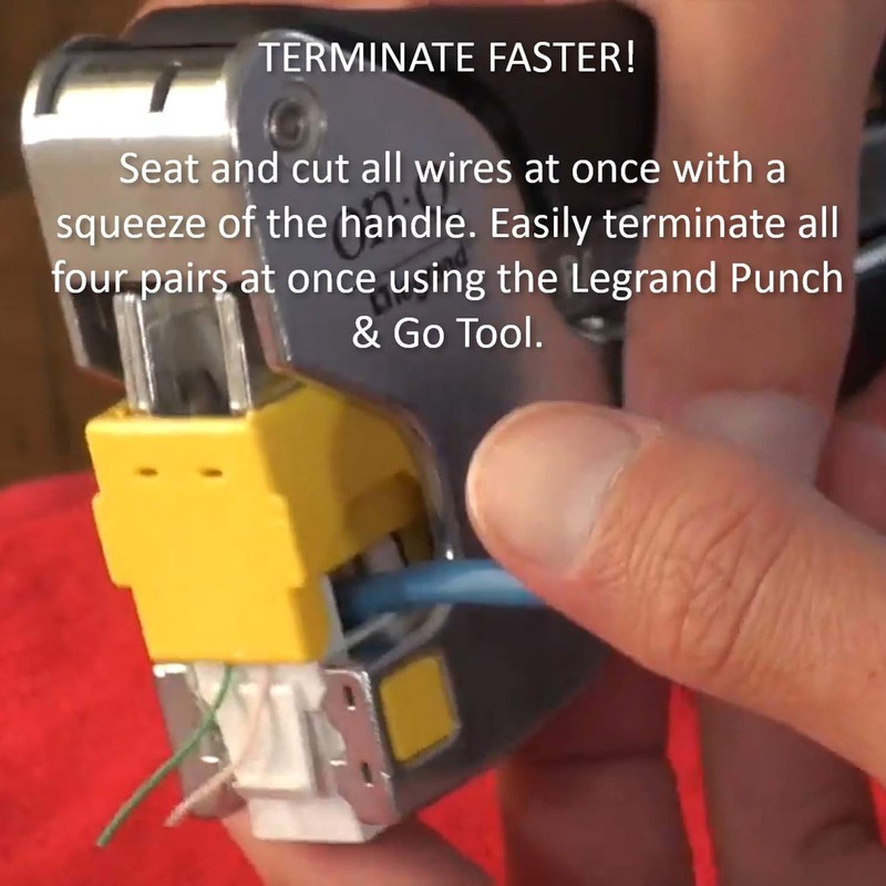 Legrand - OnQ Punch and Go Tool RJ45 Tool for