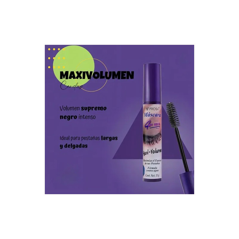 12 Piezas Rimel Mascara Pestañas Prosa 4 En 1 Color
